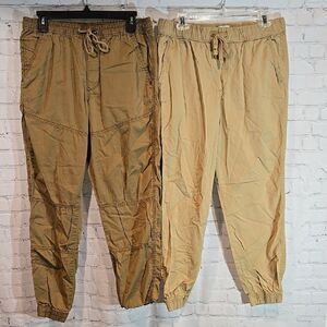 Men's size M khaki jogger bundle